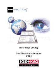 Instrukcja obsługi See Electrical Advanced V5R1 - IGE+XAO Polska