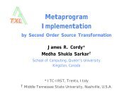 Metaprogram Implementation - Program-Transformation.Org