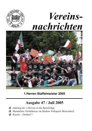 Vereins- nachrichten Ausgabe 47 / Juli 2005