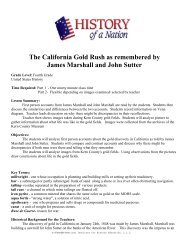 The California Gold Rush as remembered by James Marshall and ...