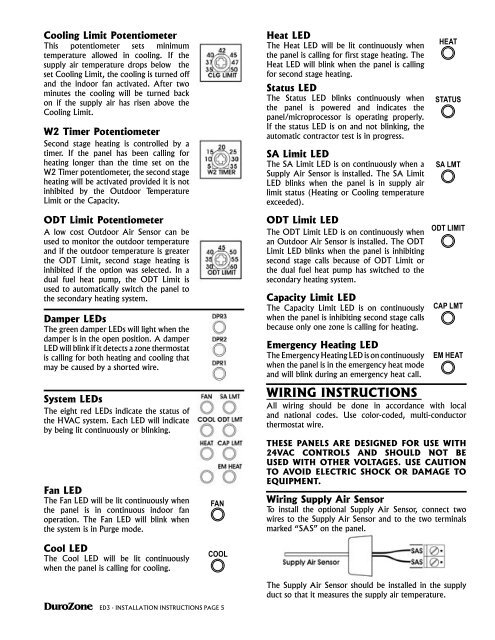 ED-3 Electronic panel - Duro Dyne