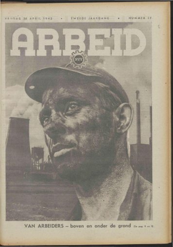 Arbeid (1942) nr. 17 - Vakbeweging in de oorlog