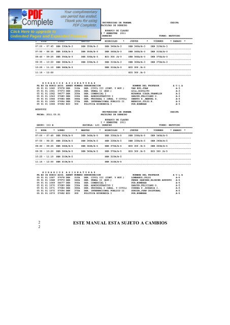 Primer Semestre - Universidad de PanamÃ¡