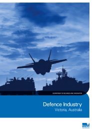 Victorian Defence Industry Capability Brochure - Invest Victoria