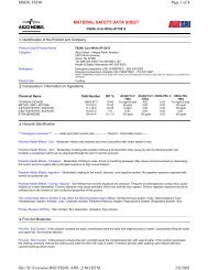 MATERIAL SAFETY DATA SHEET Page 1 of 4 MSDS: F8290 2/8 ...