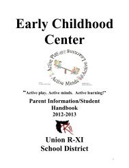 Early Childhood - Union R-XI School District