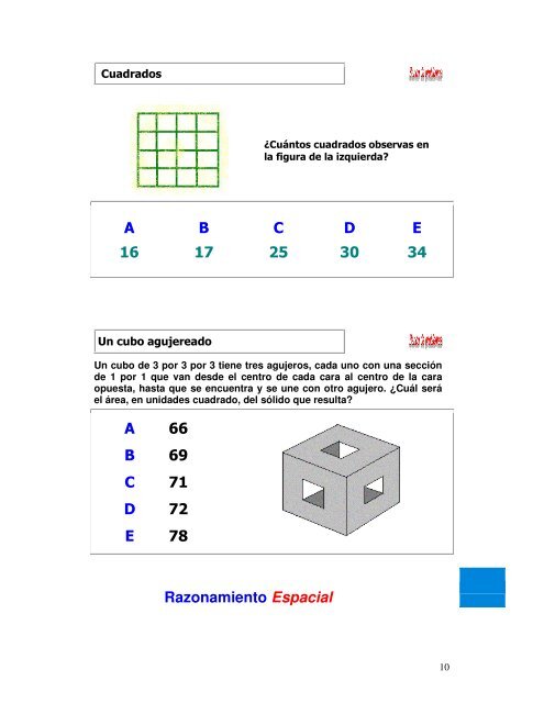 Razonamiento Espacial y LÃ³gico I - Abaco.com.ve