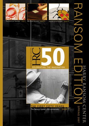 Download PDF Version - Harry Ransom Center - The University of ...