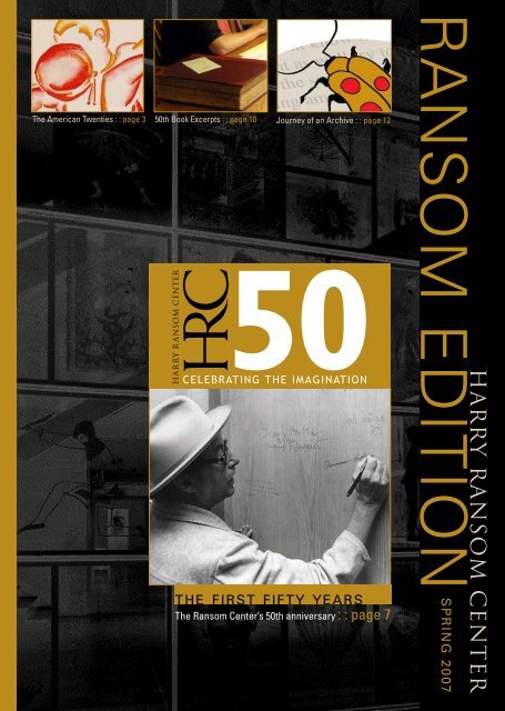 Download PDF Version - Harry Ransom Center - The University of ...