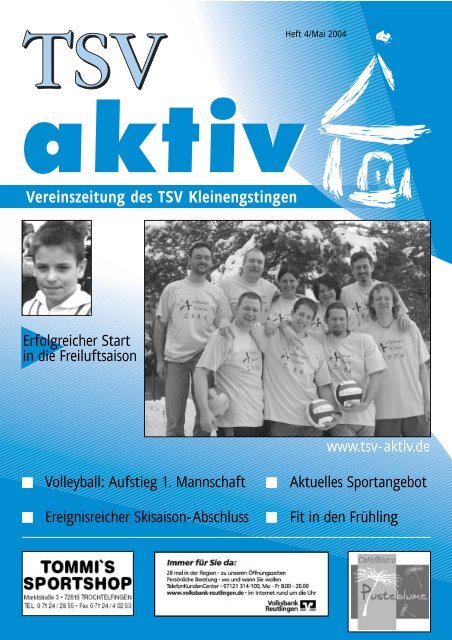 100 Jahre TSV Silvesterparty 2004/ 2005 Wir feiern gemeinsam ins ...