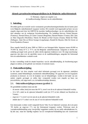 1. Inleiding 2. Onkruidbestrijding