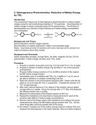 5. Heterogeneous Photochemistry: Reduction of Methyl Orange by ...