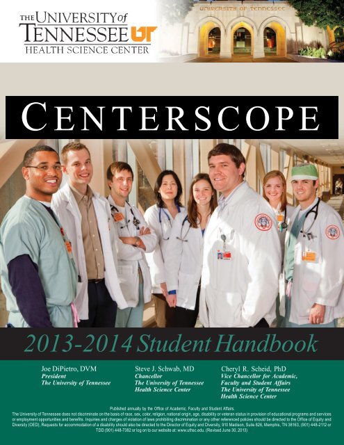 Centerscope The University Of Tennessee Health Science Center