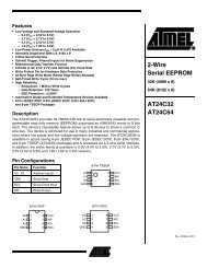 2-Wire Serial EEPROM AT24C32 AT24C64 2-Wire, 32K Serial E ...