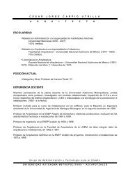 Curriculum Vitae - Administración para el diseño - UAM