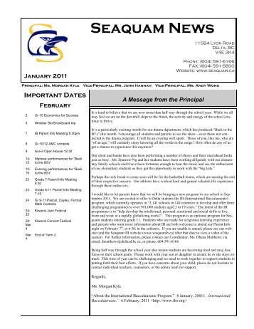 January 2011 Newsletter (Read-Only)