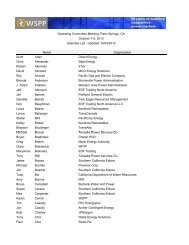 Fall 2013 OC Meeting Attendee List - WSPP
