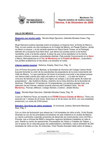Monitoreo Tec | Web - Tecnológico de Monterrey