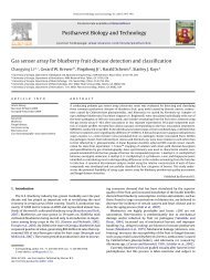 Postharvest Biology and Technology Gas sensor array for blueberry ...