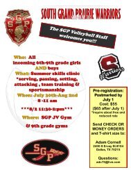 SGP Volleyball Camp - Grand Prairie Independent School District