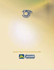 Notes To Financial Statements - Jamaica National