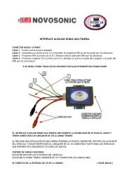 INTERFACE AUXILIAR DOBLE MULTIMEDIA - Novosonic