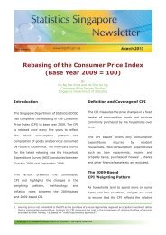 STATISTICS SINGAPORE - Rebasing of the Consumer Price Index ...