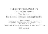 02-Void fraction models and exp. techniques - Two-phase flows and ...