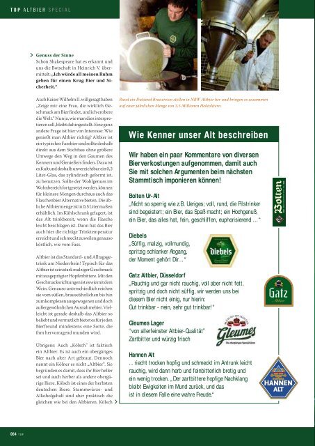 Geliebtes Bier vom Niederrhein - TOP-Magazin Niederrhein