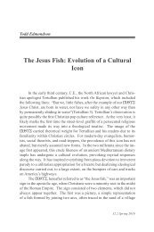 The Jesus Fish: Evolution of a Cultural Icon - Popular/American ...