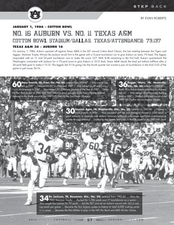 January 1, 1986 - Auburn University Athletics