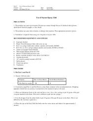 P0157: Use Of Epoxy Stycast 1266 Procedure