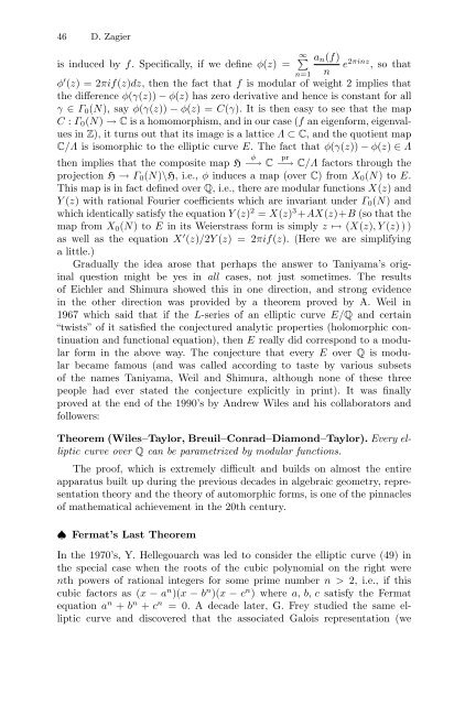 Elliptic Modular Forms and Their Applications - Up To