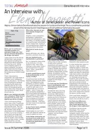 Elena Novaretti Interview, Full Version (PDF) - Total Amiga Magazine