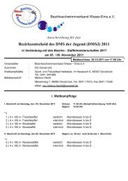 Bezirksentscheid des DMS der Jugend (DMSJ) 2011