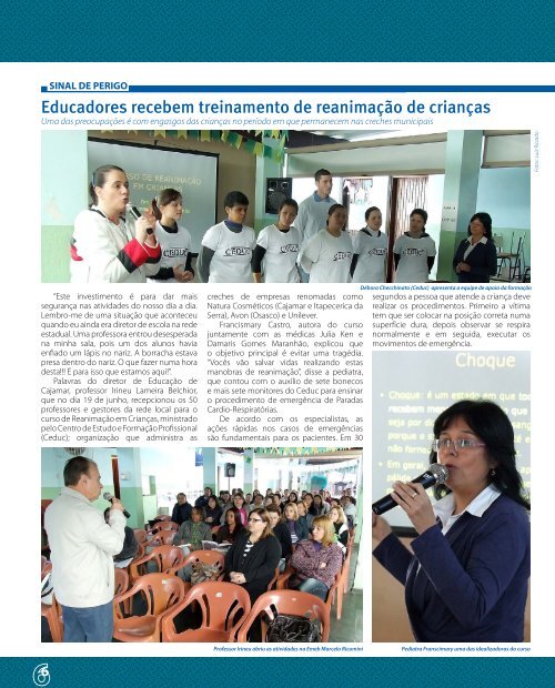 SEGURANÇA NA CRECHE - Prefeitura de Cajamar