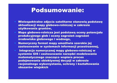 Aktualizacja mapy glebowo-rolniczej w oparciu o zobrazowania ...