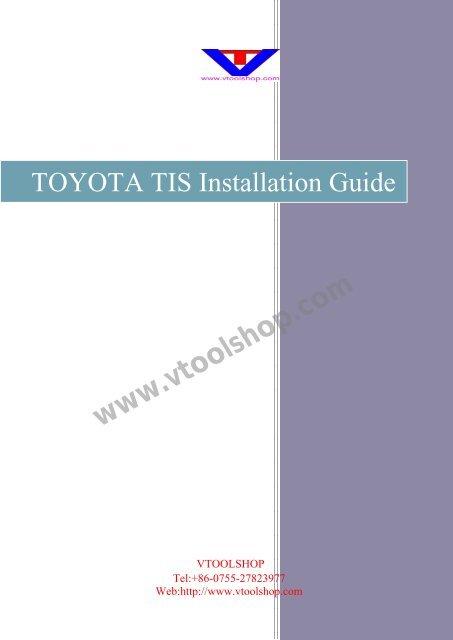 toyota tis installation guide english.pdf - VtoolShop