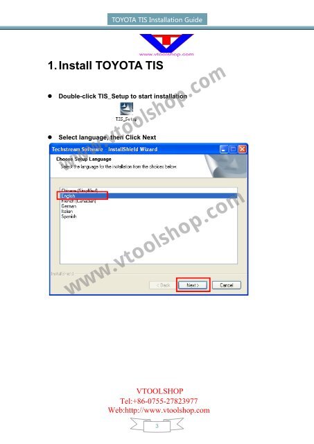 Toyota tis online