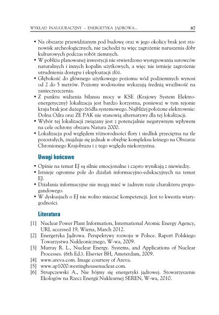 ENErGEtYka jÄDroWa â za I PrzEcIW W WaruNkach ... - PoznaÅ