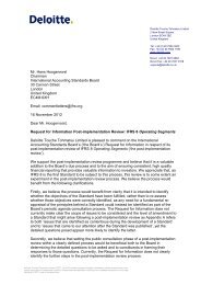 DTTL Comment Letter on IFRS 8 PIR Request for Information - eIFRS