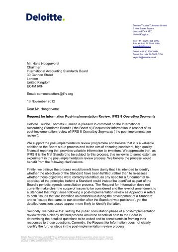 request of information letter