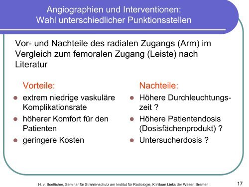 Strahlenschutz des Personals im Herzkatheterlabor