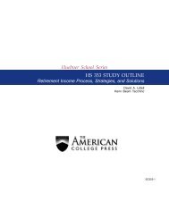 section 1 - The American College Online Learning Center