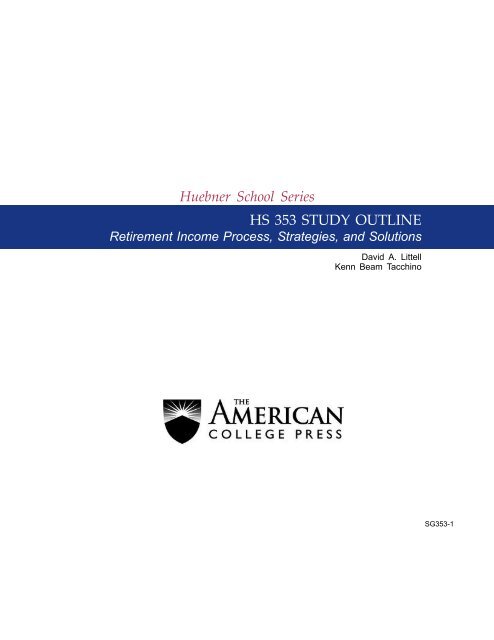 section 1 - The American College Online Learning Center