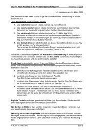 4. Vorlesung am 31. MÃ¤rz 2003 Die Wertestrukturen lÃ¶sen sich im ...