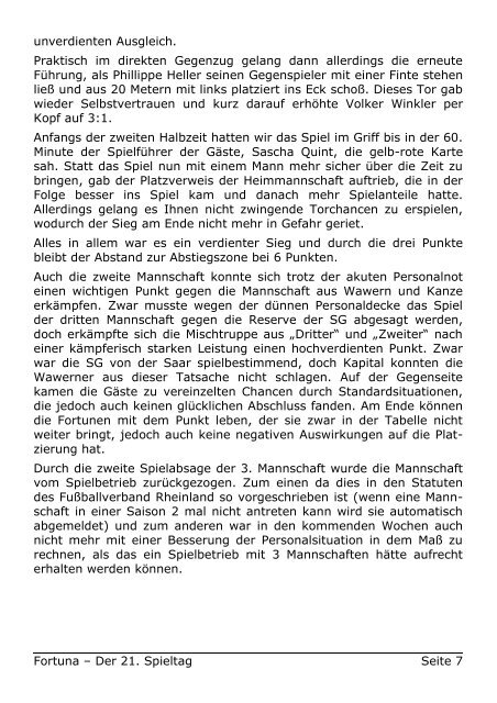 niedrige Auflösung (ca. 1MB) - TuS Fortuna Saarburg
