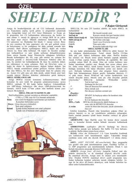 Amiga Dunyasi - Sayi 23 (Nisan 1992).pdf - Retro Dergi