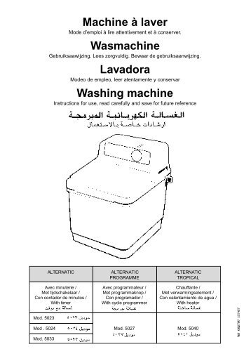 Machine Ã  laver Wasmachine Lavadora Washing machine ... - Calor