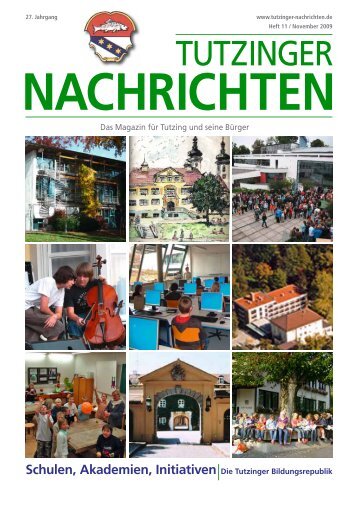 Download Heft 11 / November 2009 - Tutzinger Nachrichten